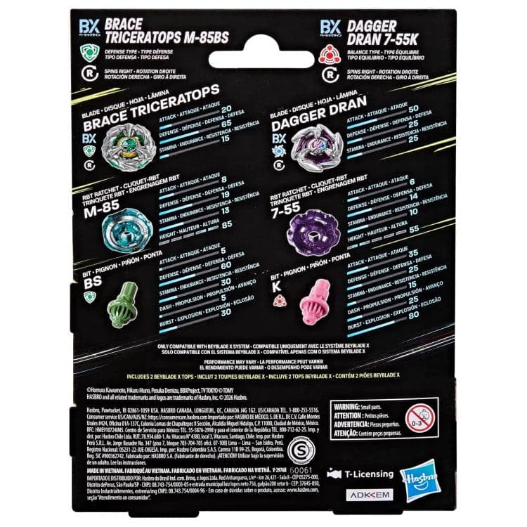 Multipack Sets Brace Triceratops M-85BS et Dagger Dran 7-55K view 3